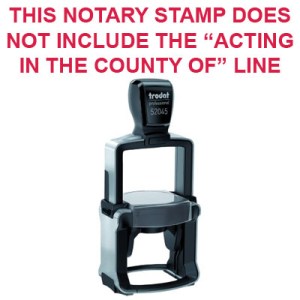 Heavy Duty Round Self-Inking Michigan Notary Stamp